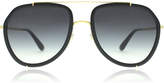 Dolce and Gabbana DG2161 Sunglasses Black Gold 02 / 8G 55mm