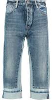 Marc By Marc Jacobs Big Jean High-Rise Cropped Paneled Straight-Leg Jeans