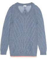 Vionnet Mohair-Blend Cable-Knit Sweater