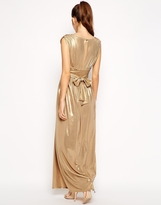 Thumbnail for your product : Love Plunge Neck Maxi Dress With Wrap Belt