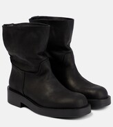 Thumbnail for your product : Ann Demeulemeester Billie leather ankle boots