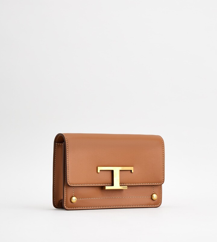 Tod's Brown Tumbled Leather Bowling Bag - ShopStyle