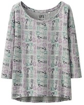 Thumbnail for your product : Uniqlo WOMEN Jeffrey Fulvimari 3/4 Sleeve Graphic T-Shirt