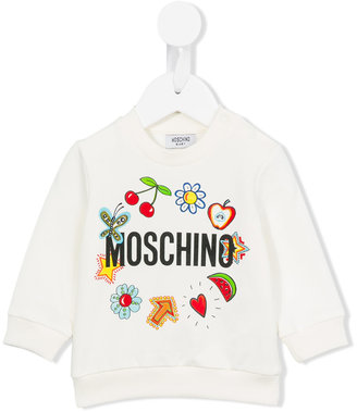 Moschino Kids - Flower Power sweatshirt - kids - Cotton/Spandex/Elastane - 6-9 mth