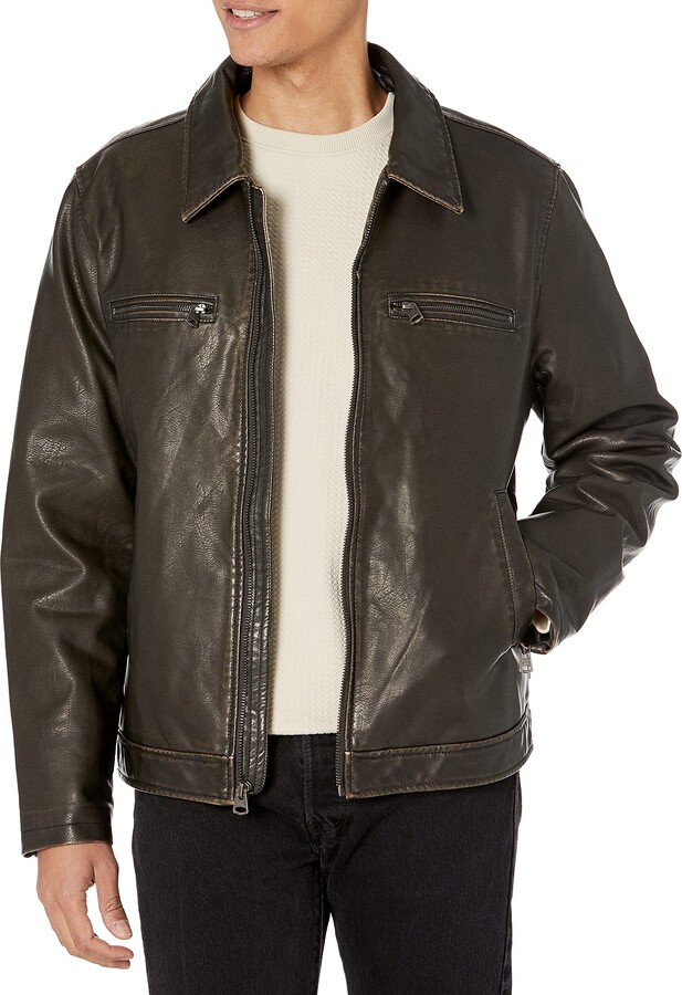 levi leather coat