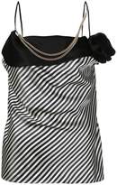 Lanvin embellished striped blouse 