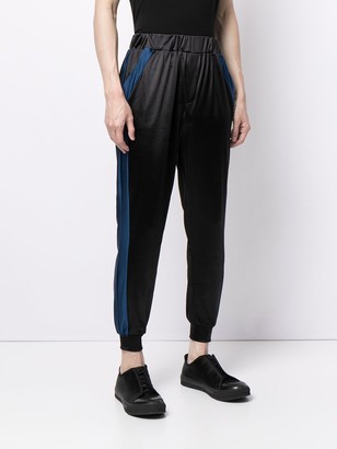 Lisa Von Tang Bold Side-Stripe Trousers