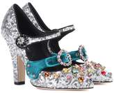 Dolce & Gabbana Embellished sequinned pumps