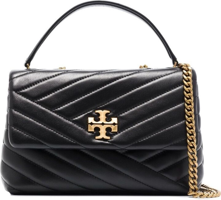 Tory Burch 'convertible Kira' Black Chain Shoulder Bag In Chevron-quilted  Leather Woman - ShopStyle