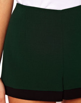 Thumbnail for your product : ASOS PETITE Exclusive Shorts With Contrast Hem