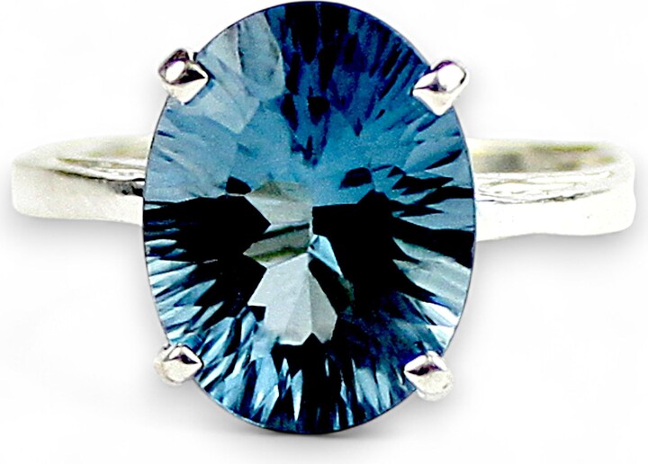 Etsy London Blue Topaz 925 Sterling Silver Ladies Ring Sr055
