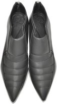 Thumbnail for your product : McQ Liv Back Zip Black and White Nappa Bootie