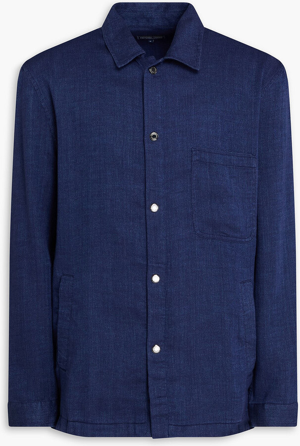 Frescobol Carioca Diego linen and cotton-blend overshirt