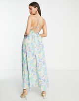 Thumbnail for your product : ASOS Tall ASOS DESIGN Tall strappy back gathered waist maxi dress