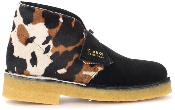 caravan pijn doen stimuleren Clarks Heel Originals Desert Boot Cow Print Pony Skin Effect - ShopStyle