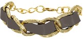 Thumbnail for your product : House Of Harlow Leather Engraved Link Bracelet