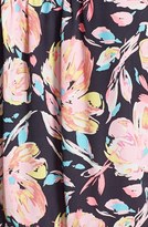 Thumbnail for your product : Lush 'Kendal' Floral Print Surplice Faux Wrap Dress (Juniors)