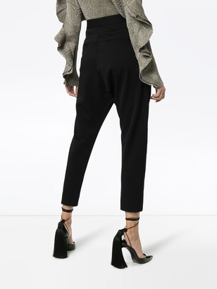 Poiret High rise tapered trousers