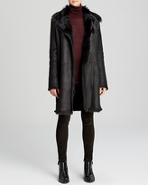Thumbnail for your product : Vince Coat - Asymmetric Shearling