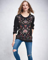 Thumbnail for your product : Johnny Was Petite Nindi Embroidered Thermal Pullover