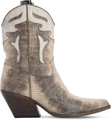 Thumbnail for your product : Elena Iachi 70mm Lizard Print Leather Cowboy Boots