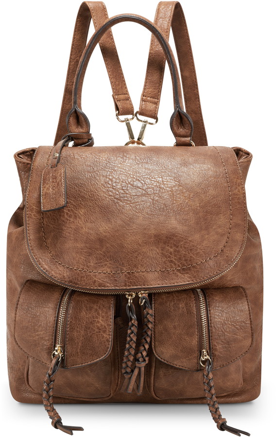emery faux leather backpack