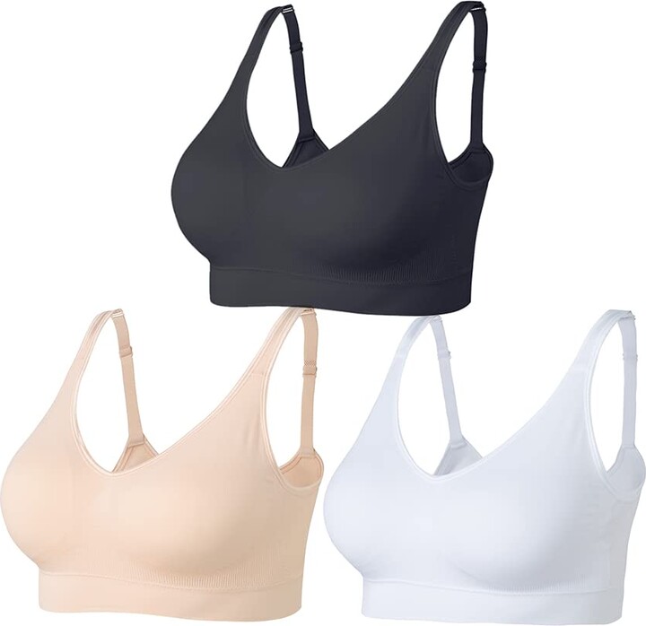 Bandeau Bra Seamless Removable Padded Strapless Bra Tube Tops Comfortable  Soft Bralette with Convertible Bra Straps