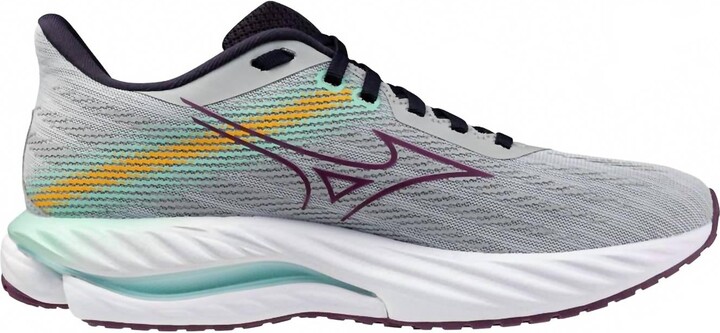 Mizuno Women's Wave Inspire 21 Shoes In Pearl Blue/dark Purple