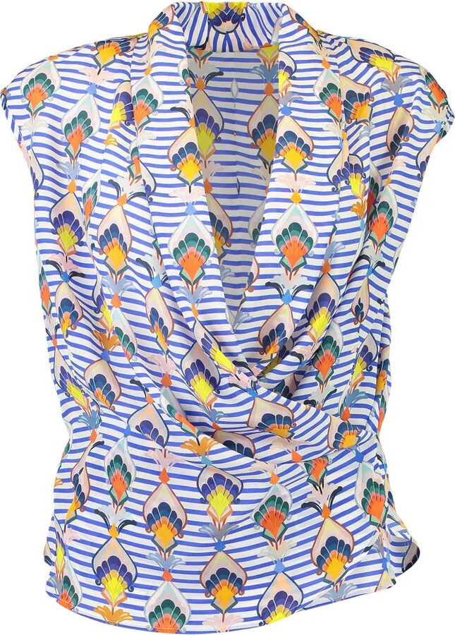 MAISON COMMON Stripe-Pattern Blouse