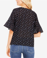 Thumbnail for your product : Vince Camuto Printed Bell-Sleeve Blouse