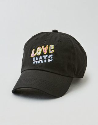 American Eagle Outfitters The Style Club Love Not Hate Baseball Cap
