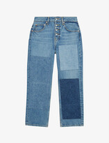 Patchou patchwork cropped denim jeans 