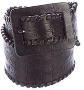 Thumbnail for your product : Thomas Wylde Embossed Leather Waist Belt