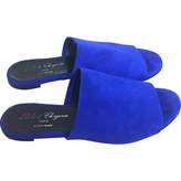 Blue Suede Sandals 