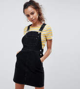 Thumbnail for your product : ASOS Petite Design Petite Denim Dungaree Dress In Washed Black