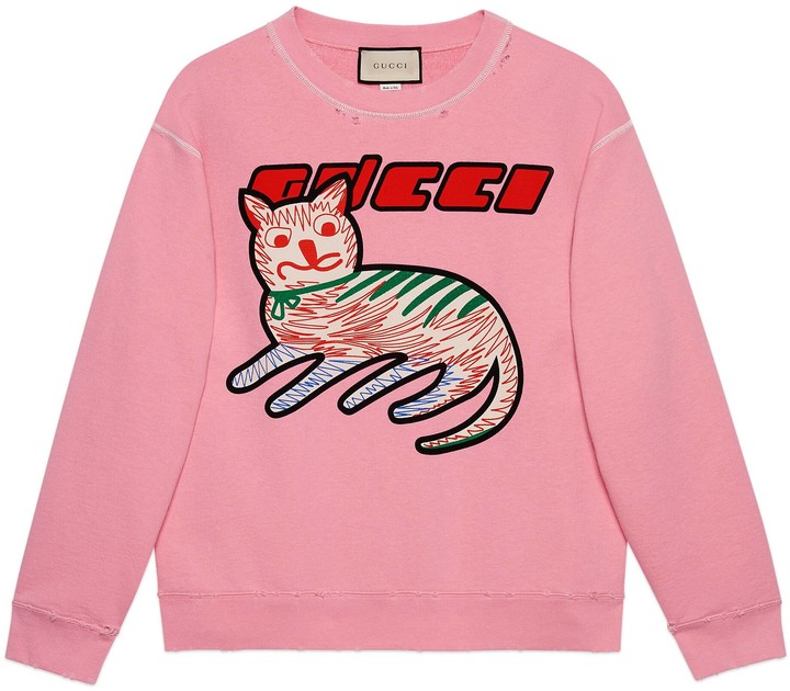 gucci sweatshirt pink