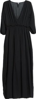 European Culture Midi Dress Black