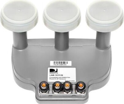 Directv Phase III 3 18x20 Lnb, Triple-feed, Multi Satellite LNB