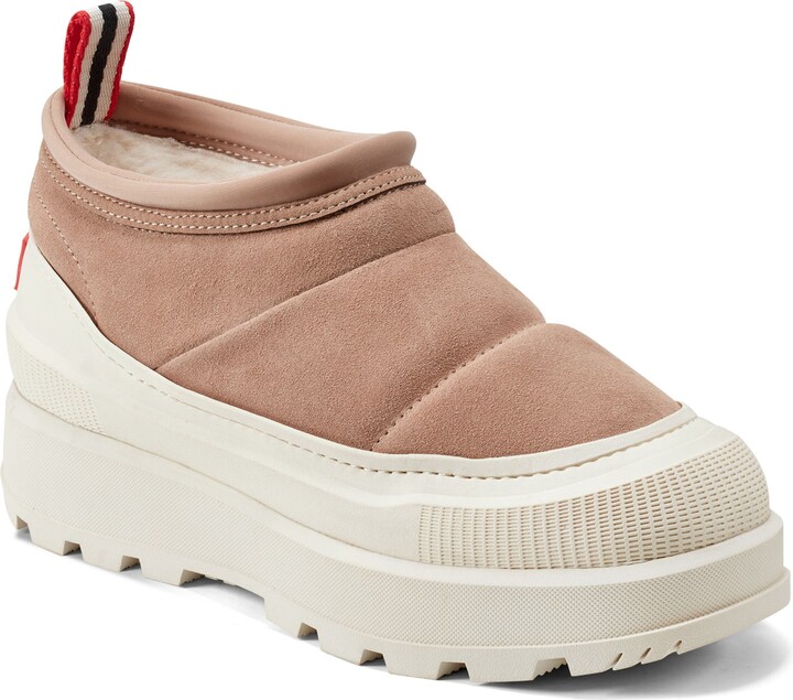 Hunter Askern Waterproof Suede Platform Bootie