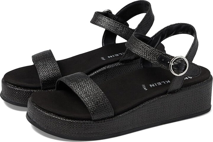 Anne Klein Venture (Black) Women's Wedge Shoes - ShopStyle Sandals