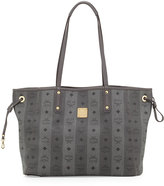 Thumbnail for your product : MCM Shopper Project Reversible Tote Bag, Gray Stripe