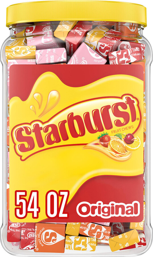 Starburst Original Fruity Chewy Candy Bulk Jar, 54 oz.