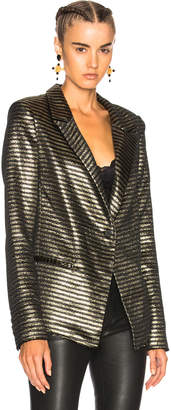 RtA Iggy Jacket in Black & Gold | FWRD