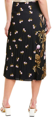 Vince Tropical Garden Midi Skirt