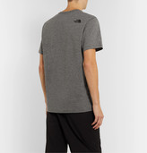 Thumbnail for your product : The North Face Logo-Print Melange Cotton-Blend Jersey T-Shirt