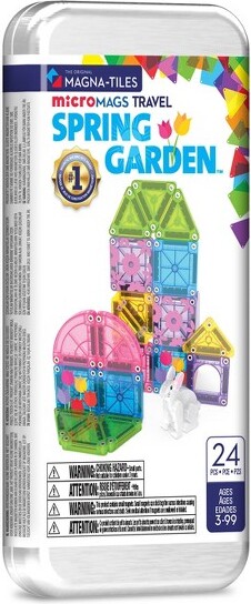 Magna-Tiles Magna-TilesMicroMAGSTravelSet-SpringGarden