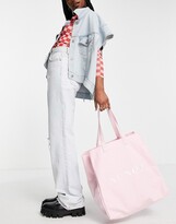 Thumbnail for your product : Nunoo canvas big tote bag in pink - PINK