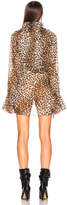 Thumbnail for your product : Redemption for FWRD Wrap Front Dress in Leopard | FWRD