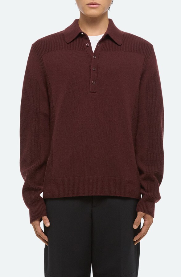 Helmut Lang Block Polo Sweater