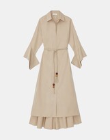 Thumbnail for your product : Lafayette 148 New York Petite Organic Cotton Poplin Ballet Studio Belted Shirtdress